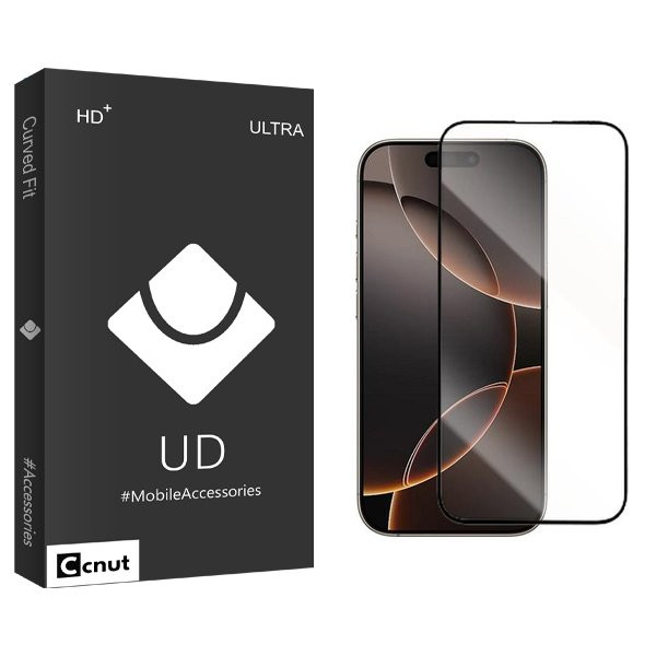 محافظ صفحه نمایش شیشه ای کوکونات مدل UDBnewpkg مناسب برای گوشی موبایل اپل iPhone 16 Pro Max
