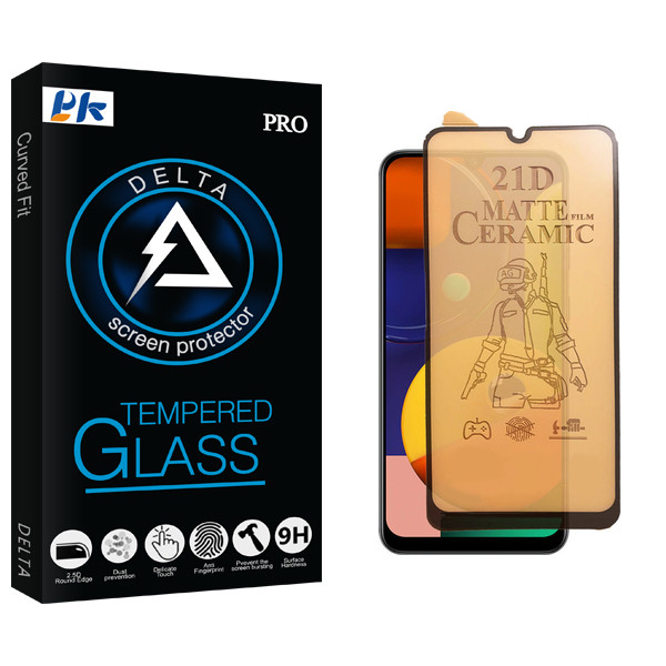 محافظ صفحه نمایش سرامیکی مات پی کی مدل Delta Glass مناسب برای گوشی موبایل سامسونگ Galaxy A22 4G