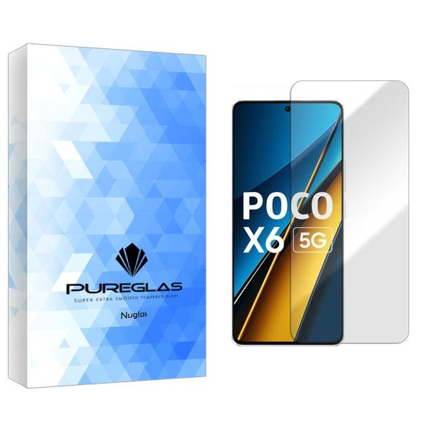 محافظ صفحه نمایش پیور گلس مدل NueGlas مناسب برای گوشی موبایل شیائومی Poco X6