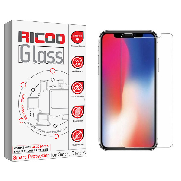 محافظ صفحه نمایش ریکوو مدل +HD مناسب برای گوشی موبایل اپل iPhone X