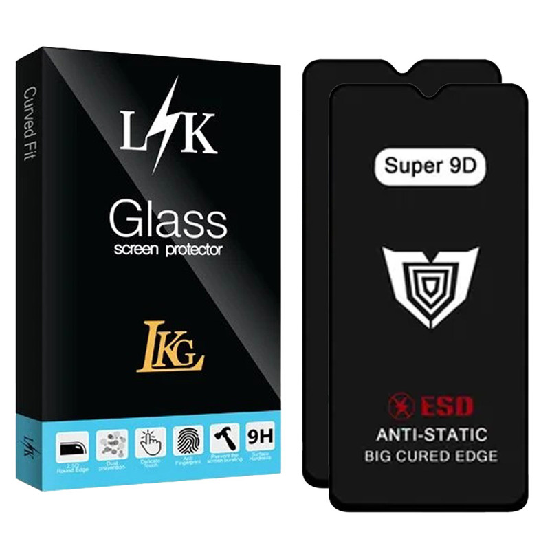 محافظ صفحه نمایش ال کا جی مدل Super 9D مناسب برای گوشی موبایل سامسونگ Galaxy M32 5G / M33 5G / F23 5G / F04 4G / A02 4G / A03 4G / A03 Core 4G / A04 Core 4G