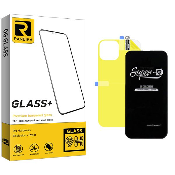 محافظ صفحه نمایش راندیکا مدل RK SuperD مناسب برای گوشی موبایل اپل iPhone 13 Pro Max  به همراه محافظ پشت گوشی