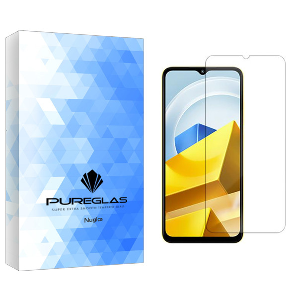 محافظ صفحه نمایش پیور گلس مدل NuGlas مناسب برای گوشی موبایل شیائومی Poco M5
