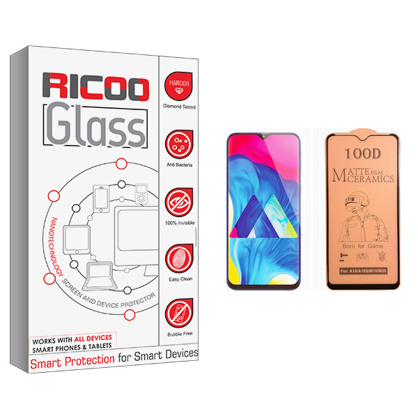 محافظ صفحه نمایش سرامیکی ریکوو مدل +HD مناسب برای گوشی موبایل سامسونگ Galaxy M10