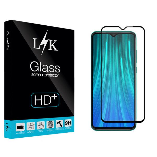 محافظ صفحه نمایش ال کی مدل Hard glass مناسب برای گوشی موبایل شیائومی redmi note 8 pro