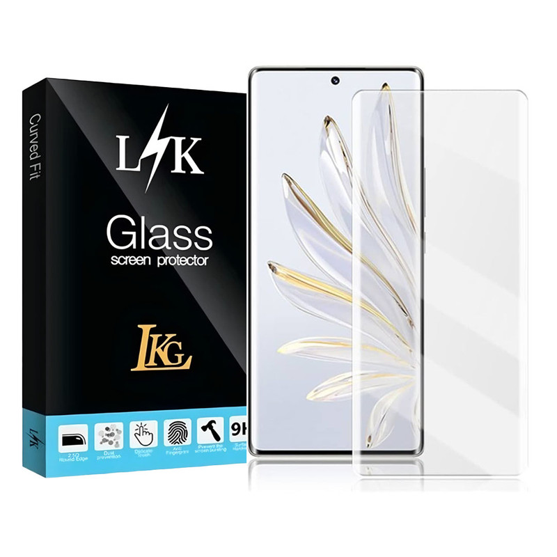 محافظ صفحه نمایش ال کا جی مدل یووی گلس مناسب برای گوشی موبایل آنر X9a / 60 / 70