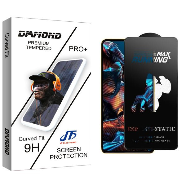 محافظ صفحه نمایش جی اف مدل Diamond2 Running Max مناسب برای گوشی موبایل شیائومی Redmi Note 10 Pro