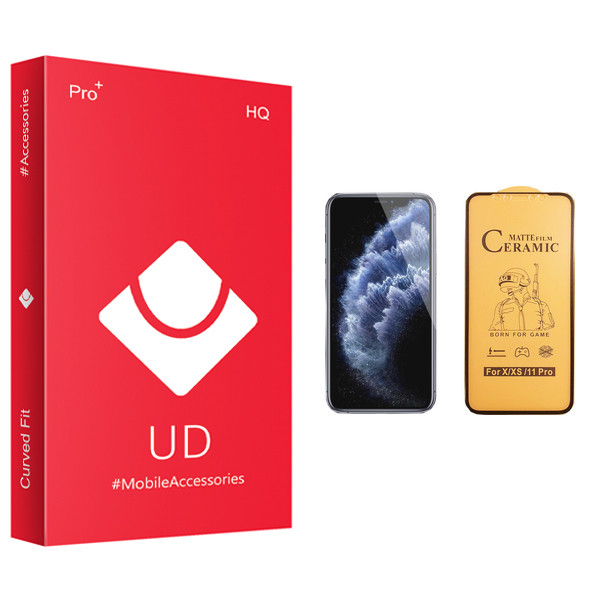 محافظ صفحه نمایش سرامیکی یو دی مدل +PRO مناسب برای گوشی موبایل اپل iPhone 11 Pro