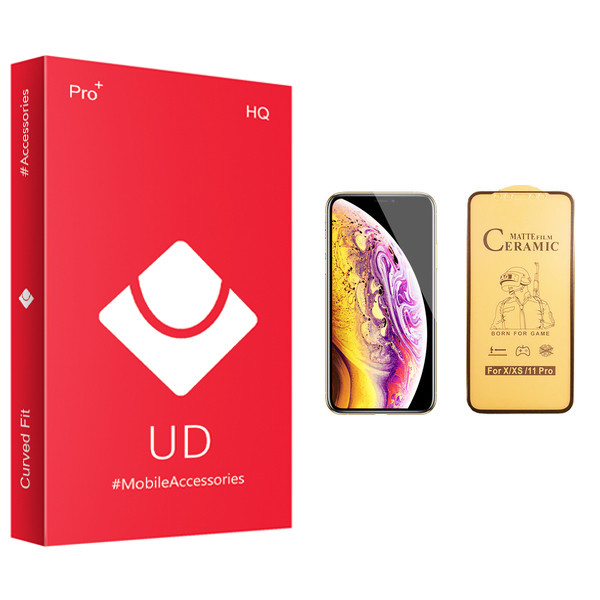 محافظ صفحه نمایش سرامیکی یو دی مدل +PRO مناسب برای گوشی موبایل اپل iPhone XS