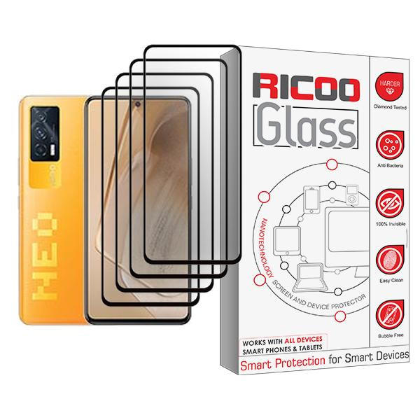 محافظ صفحه نمایش ریکو مدل Glass MIX004 مناسب برای گوشی موبایل ویوو iQOO Neo5 بسته چهار عددی
