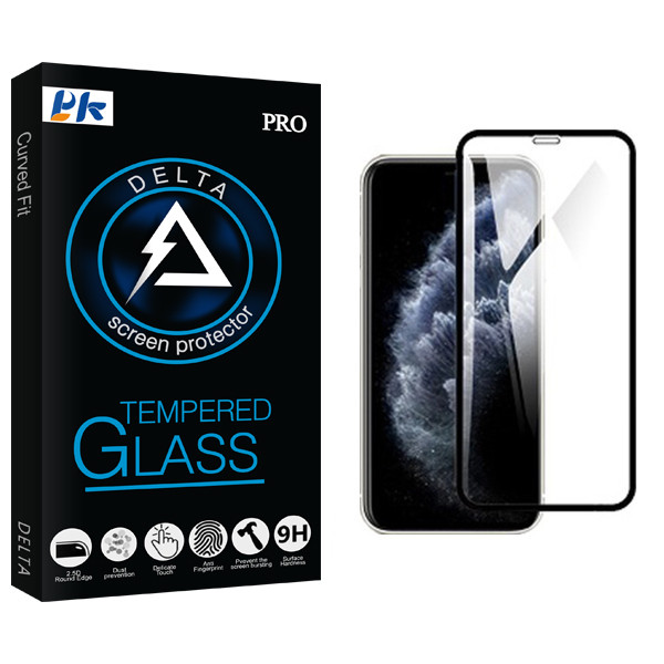 محافظ صفحه نمایش پی کی مدل Delta Glass مناسب برای گوشی موبایل اپل iPhone xs