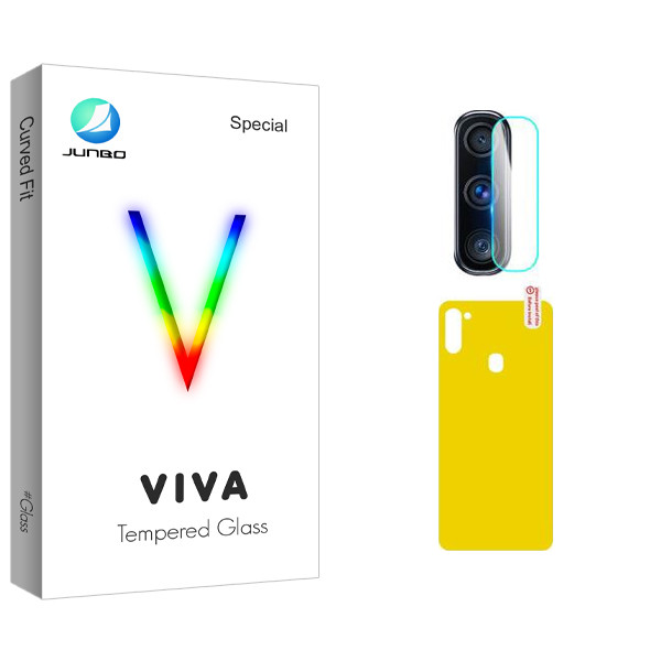محافظ پشت گوشی جانبو مدل Viva Pro مناسب برای گوشی موبایل سامسونگ Galaxy M11 به همراه  محافظ لنز گوشی