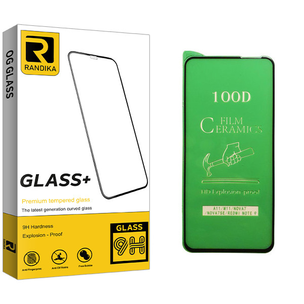 محافظ صفحه نمایش سرامیکی راندیکا مدل GLD مناسب برای گوشی موبایل Redmi Note 9