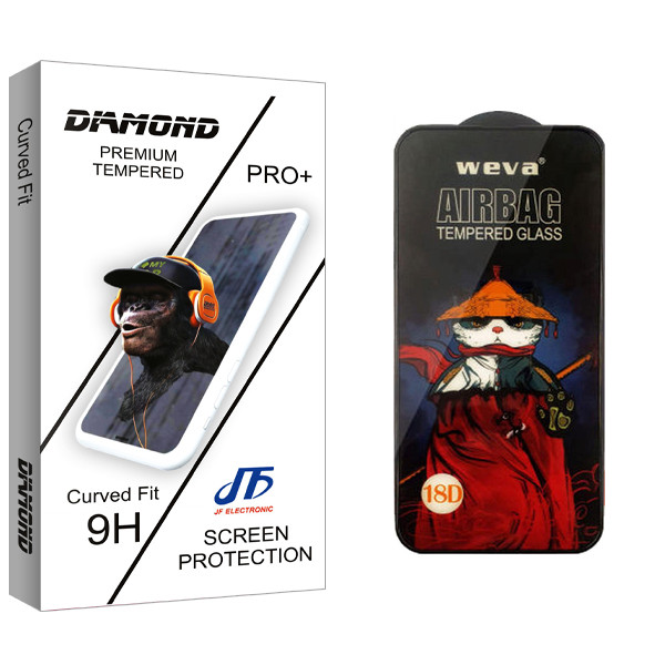 محافظ صفحه نمایش جی اف مدل Diamond Pro_Airbag مناسب برای گوشی موبایل سامسونگ Glaxay A52