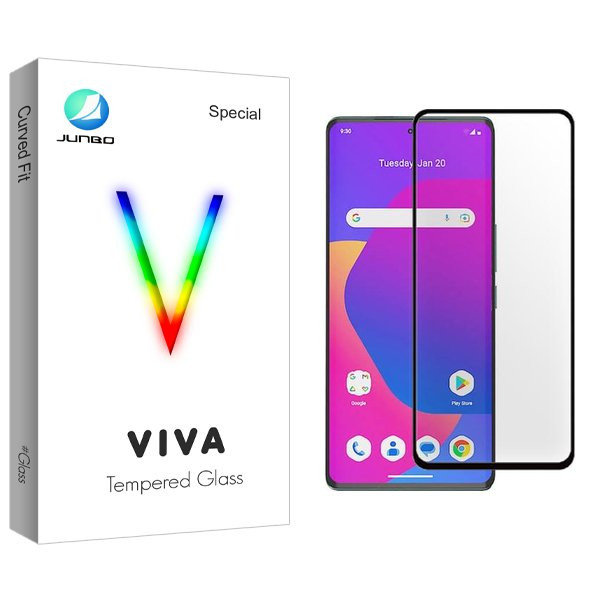 محافظ صفحه نمایش شیشه ای جانبو مدل Viva Full مناسب برای گوشی موبایل داریا Bond 5G UAE edition