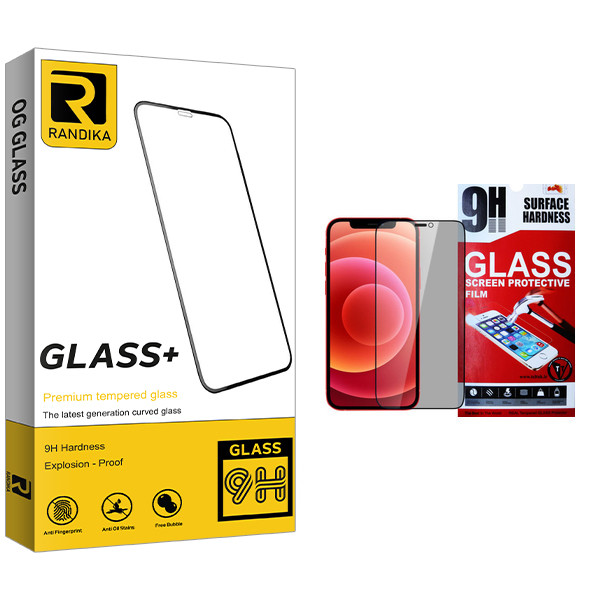 محافظ صفحه نمایش حریم شخصی راندیکا مدل GLD مناسب برای گوشی موبایل اپل Iphone 12 Pro MAX