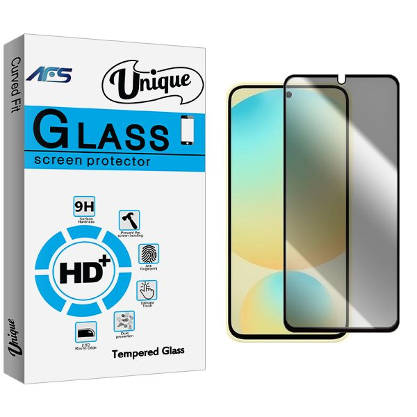 محافظ صفحه نمایش حریم شخصی ای اف اس مدل Unique2 مناسب برای گوشی موبایل سامسونگ Galaxy S24 Fe