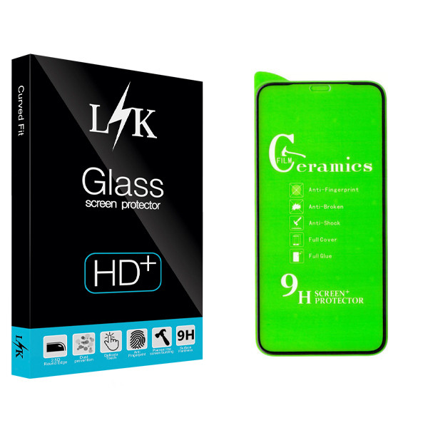 محافظ صفحه نمایش سرامیکی ال کی مدل Hard glass مناسب برای گوشی موبایل اپل Iphone 11 Pro / Iphone X / Iphone 10