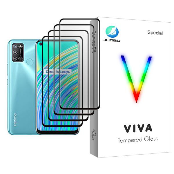 محافظ صفحه نمایش جانبو مدل Viva Glass MIX004 مناسب برای گوشی موبایل ریلمی C17 بسته چهار عددی