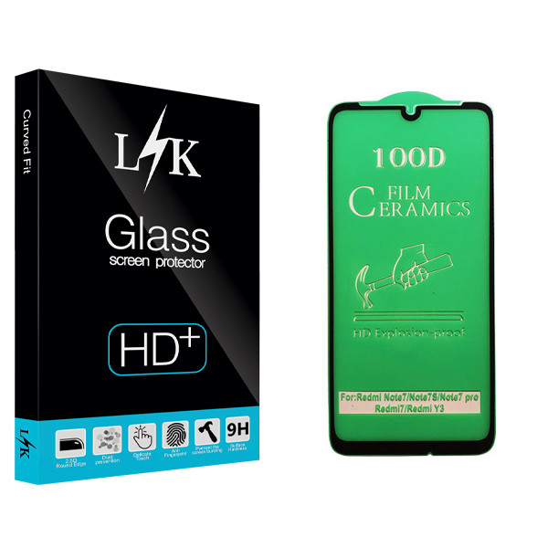 محافظ صفحه نمایش سرامیکی ال کی مدل Hard glass مناسب برای گوشی موبایل شیائومی Redmi Note 7