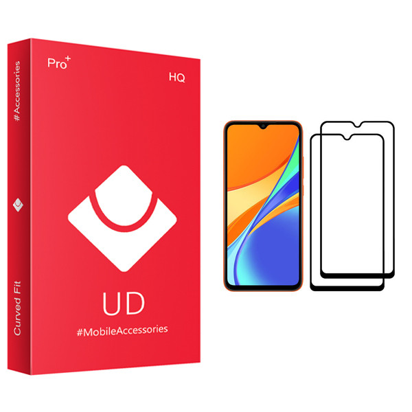 محافظ صفحه نمایش یو دی مدل +PRO مناسب برای گوشی موبایل شیائومی Redmi 9C بسته دو عددی