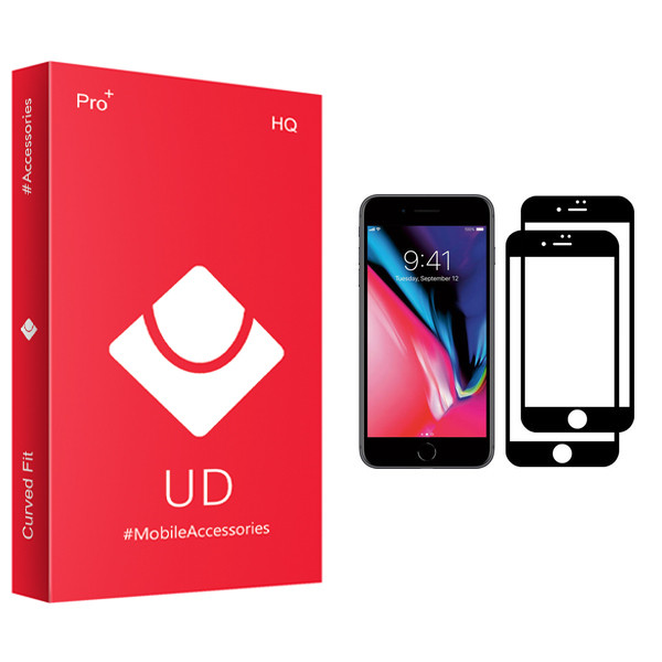 محافظ صفحه نمایش یو دی مدل +PRO مناسب برای گوشی موبایل اپل iPhone 7 بسته دو عددی
