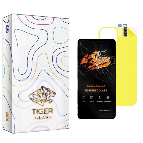 محافظ صفحه نمایش تایگر گلس مدل APL2 Antistatic مناسب برای گوشی موبایل اپل iPhone 12  به همراه محافظ پشت گوشی
