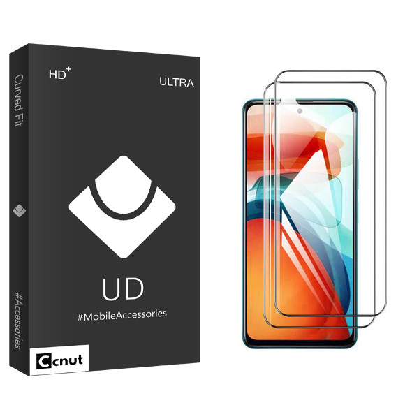 محافظ صفحه نمایش کوکونات مدل UD Black مناسب برای گوشی موبایل شیائومی Poco X3 GT بسته دو عددی