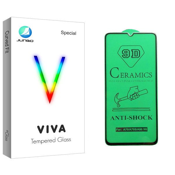 محافظ صفحه نمایش سرامیکی جانبو مدل Viva Glass مناسب برای گوشی موبایل سامسونگ Galaxy A70s