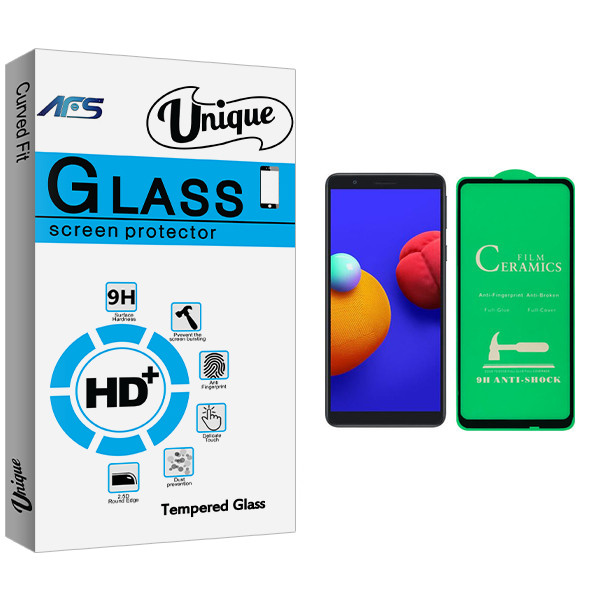 محافظ صفحه نمایش سرامیکی ای اف اس مدل Unique Glass مناسب برای گوشی موبایل سامسونگ Galaxy A01 Core