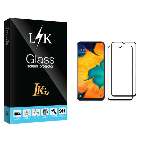 محافظ صفحه نمایش ال کا جی مدل LK Glass مناسب برای گوشی موبایل سامسونگ Galaxy A30 بسته دو عددی