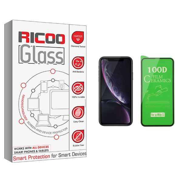 محافظ صفحه نمایش سرامیکی ریکوو مدل +HD مناسب برای گوشی موبایل اپل iPhone XR