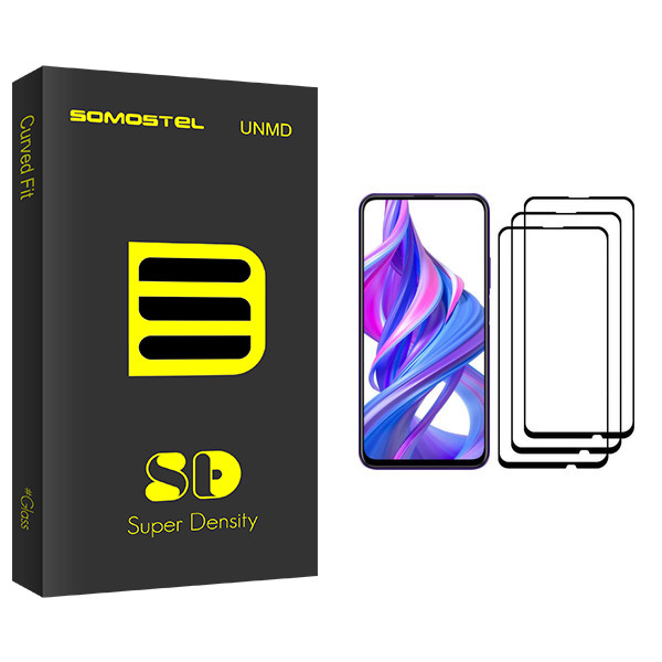 محافظ صفحه نمایش سوماستل مدل Sd Glass مناسب برای گوشی موبایل آنر 9X Pro بسته سه عددی