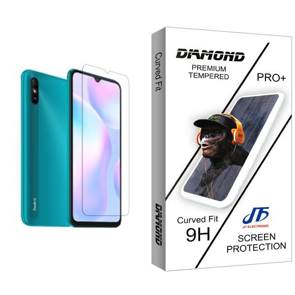 محافظ صفحه نمایش جی اف مدل Diamond Glass MIX001 مناسب برای گوشی موبایل شیائومی Redmi 9i