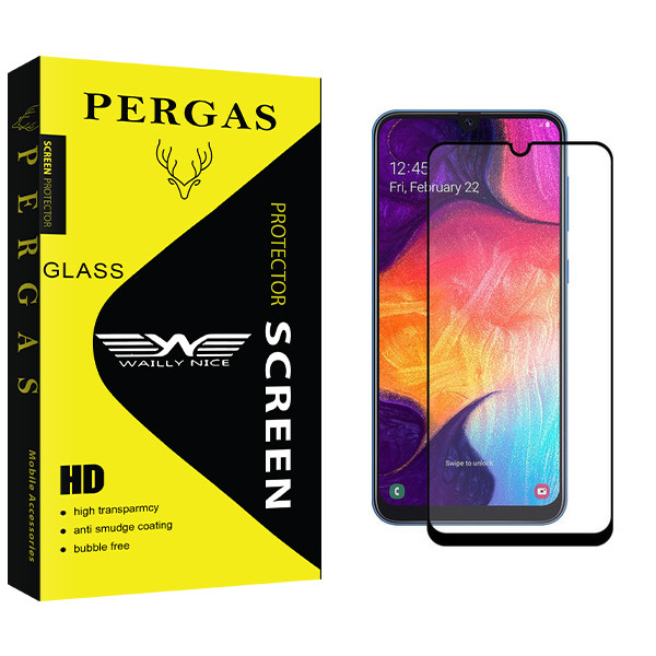 محافظ صفحه نمایش فول چسب وایلی نایس مدل Pergas Glass مناسب برای گوشی موبایل سامسونگ Galaxy A50