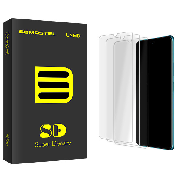 محافظ صفحه نمایش شیشه ای سوماستل مدل SD Glass MIX3 مناسب برای گوشی موبایل هوآوی Y8p بسته سه عددی