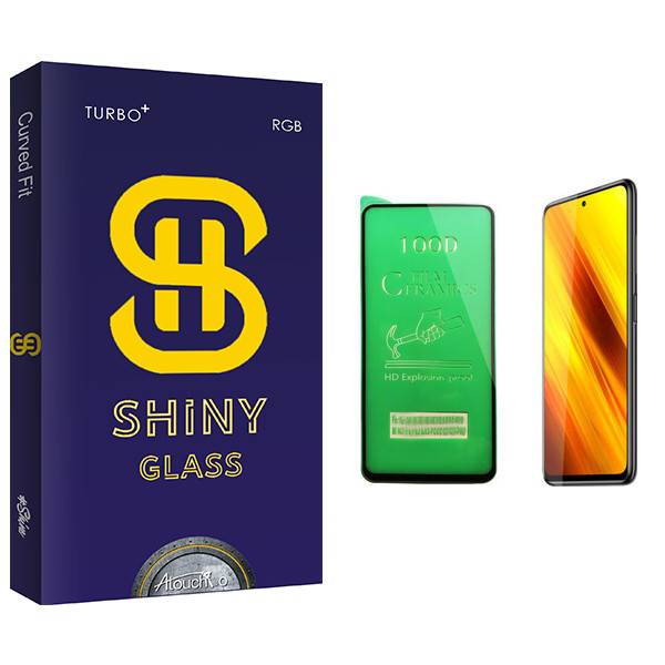 محافظ صفحه نمایش سرامیکی آتوچبو مدل Shiny Glass مناسب برای گوشی موبایل شیائومی Poco X3