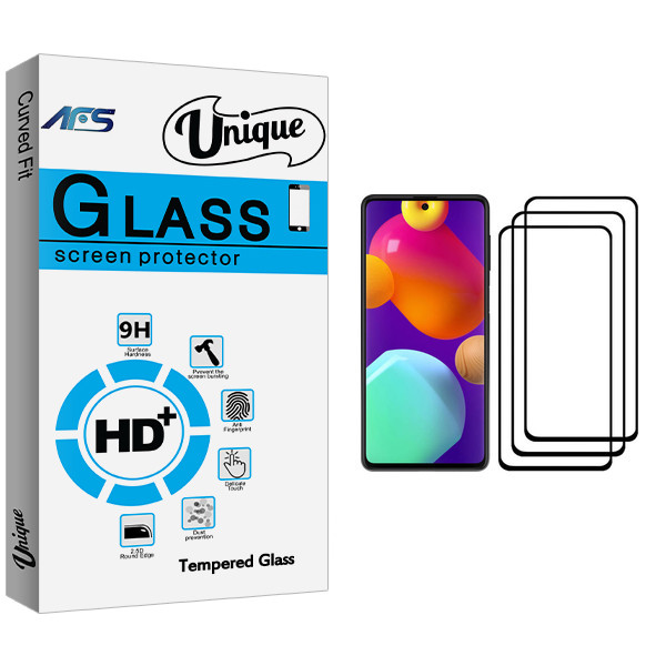 محافظ صفحه نمایش ای اف اس مدل Unique Glass مناسب برای گوشی موبایل سامسونگ Galaxy M62 بسته سه عددی