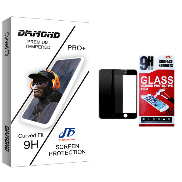 محافظ صفحه نمایش جی اف مدل Diamond glass مناسب برای گوشی موبایل اپل Iphone 8Plus