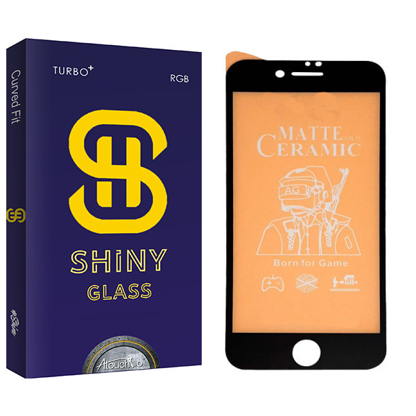 محافظ صفحه نمایش سرامیکی مات آتوچبو مدل Shiny Glass مناسب برای گوشی موبایل اپل Iphone 8