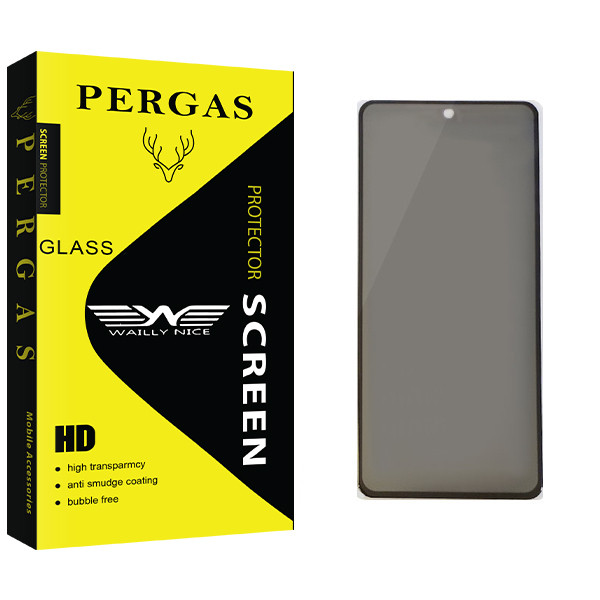 محافظ صفحه نمایش حریم شخصی وایلی نایس مدل Pergas Glass مناسب برای گوشی موبایل شیائومی Redmi Note 9 Pro