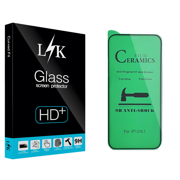 محافظ صفحه نمایش سرامیکی ال کی مدل +LITE مناسب برای گوشی موبایل اپل iPhone 12