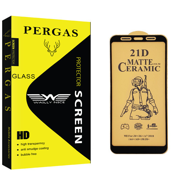 محافظ صفحه نمایش سرامیکی وایلی نایس مدل Pergas Glass مناسب برای گوشی موبایل سامسونگ Galaxy A750/A7 2018