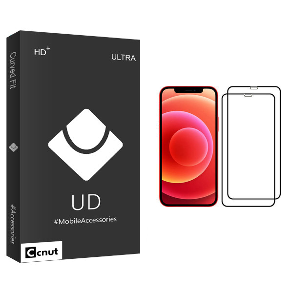 محافظ صفحه نمایش کوکونات مدل UD Black مناسب برای گوشی موبایل اپل iPhone 12 mini بسته دو عددی