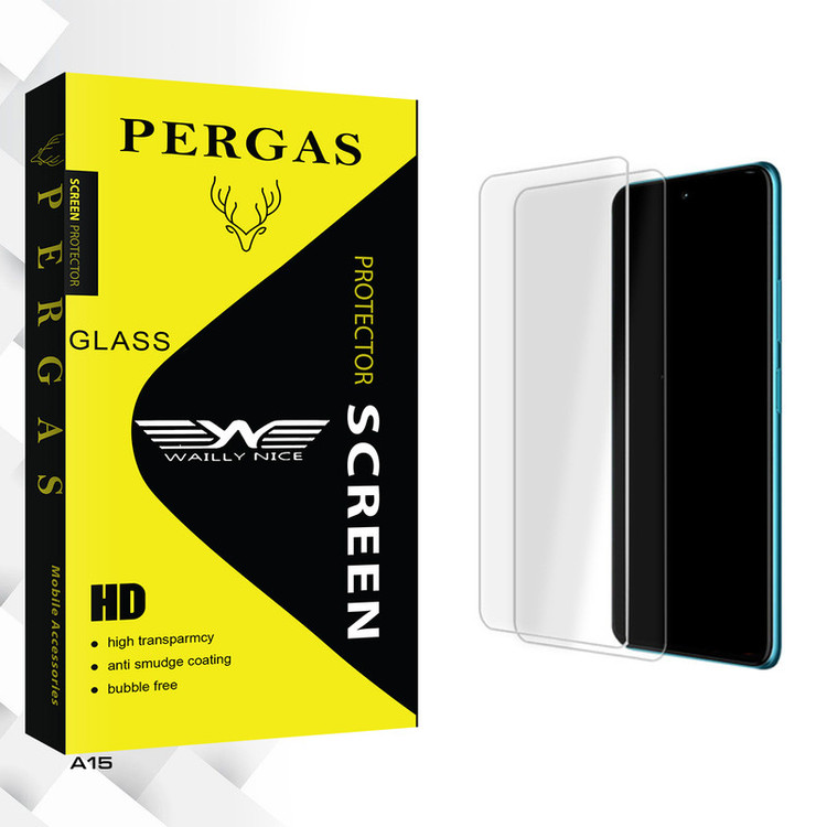 محافظ صفحه نمایش شیشه ای وایلی نایس مدل Pergas Glass مناسب برای گوشی موبایل اوپو A15 بسته دو عددی