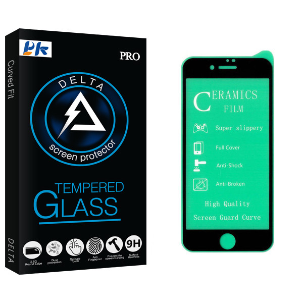 محافظ صفحه نمایش سرامیکی پی کی مدل Delta Glass مناسب برای گوشی موبایل اپل iPhone SE 2020