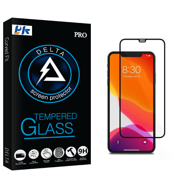 محافظ صفحه نمایش سرامیکی پی کی مدل Delta Glass مناسب برای گوشی موبایل اپل iPhone11 Pro