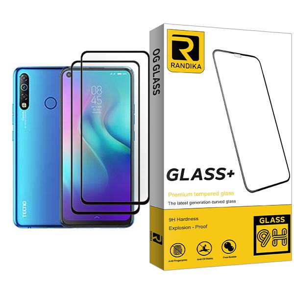 محافظ صفحه نمایش راندیکا مدل Glass MIX002 مناسب برای گوشی موبایل تکنو Camon 12 Air بسته دو عددی