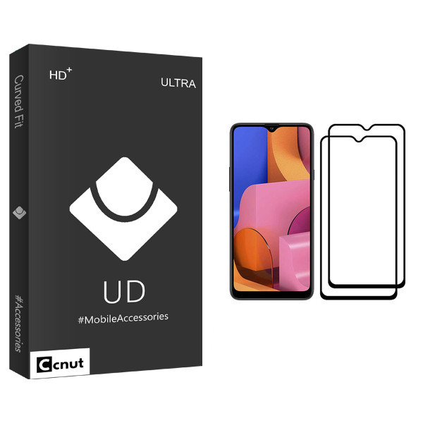 محافظ صفحه نمایش کوکونات مدل UD Black مناسب برای گوشی موبایل سامسونگ Galaxy A20s بسته دو عددی