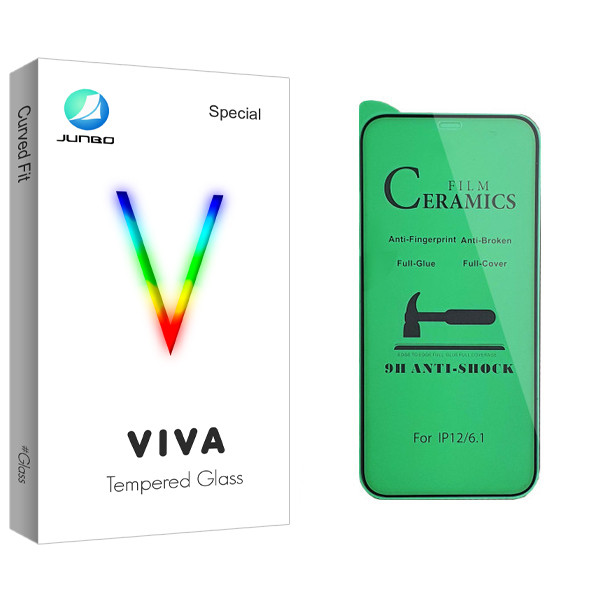 محافظ صفحه نمایش سرامیکی جانبو مدل Viva Glass مناسب برای گوشی موبایل اپل iPhone 12